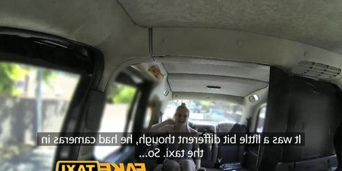 Faketaxi Cabby Tries His Beginners Luck On Hot Blonde With Big Boobs