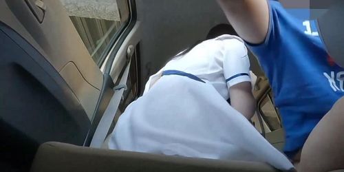 Cute Japanese Idol?Rich In-car Sex In The Parking Lot . Pleasant Large Amount Of Creampie.
