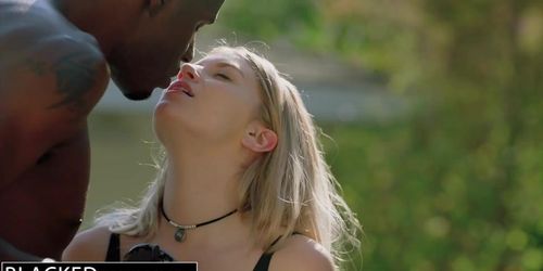 BLACKED.com Blonde Gets First BBC from Brothers Friend