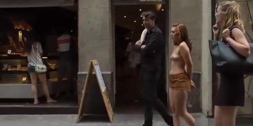 Spanish slut fucked in busy public shop