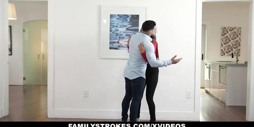 Familystrokes - stepsister maya farrell learns to suck my dick in her hijab