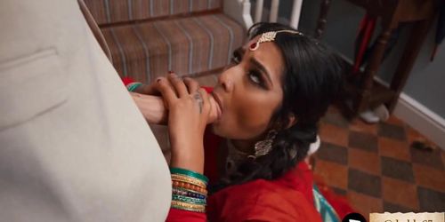 Indian Girl Get Fucked Rough By Big White Cock