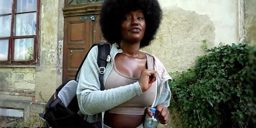 Czech Streets Blonde Teen - Czech Streets Quickie with Cute Busty Black Girl - Tnaflix.com