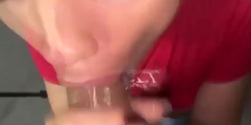 Amateur BBC POV Blowjob Handjob Cum in Mouth