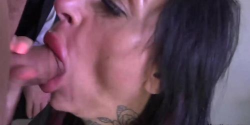 Tina Tolley gets dp and cums in mouth