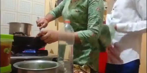 Indian sexy wife got fucked while cooking