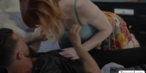 Redhead Tgirl Lianna gets analed by boyfriend (Lianna Lawson)