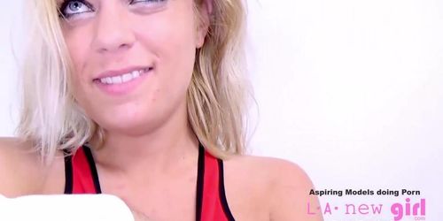 Hot Blonde Sucks Dick At Casting Agency Audition