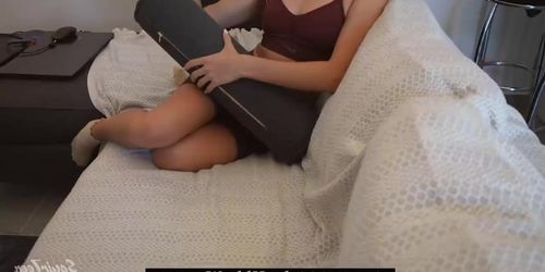 Hot Step sister in ripped leggings was caught with Butt Plug in her tight ass q4nru6k