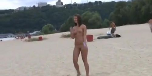 Nude beach tennis