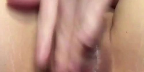 Teen Girl Fingering Her Creamy Pussy (porn hot teen)