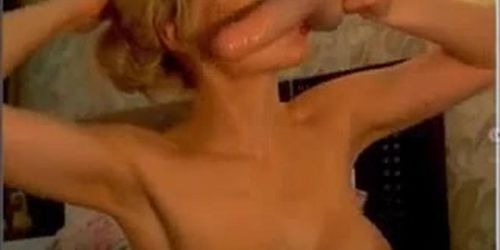 Blonde milf private show with sextoy (Real Dick)