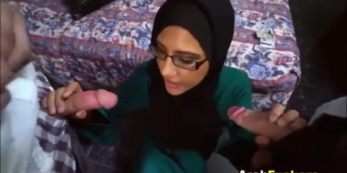 Arab with glasses fucked