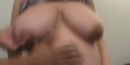 Two guys banging pregnant blonde bitch on couch