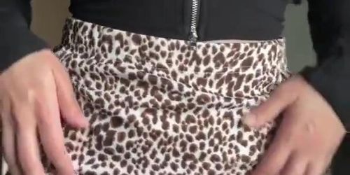 Christina Khalil Leopard Skirt (Read Description)