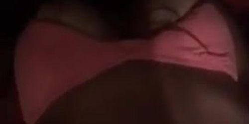 Wife rubs her pussy and teases her hubby