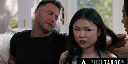 PURE TABOO Shocked Lulu Chu Discovers BDSM Sex Tape From Neighbors Seth Gamble   Kimmy Kimm