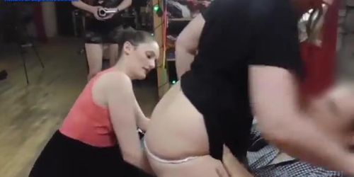 Petite And Chubby Whore Dancing