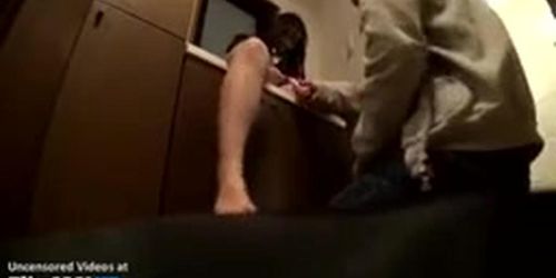 Japanese teen got toyed and fucked rough