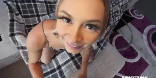 Chloe Temple sucking and riding in point of view