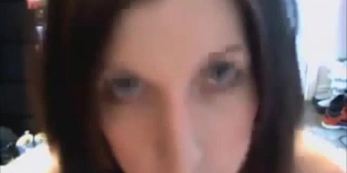 Self Facial Crossdresser On Webcam (Stroke It)