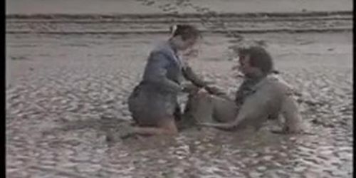 British Couple fucking in mud