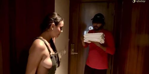 Hot Indian Gf Fucked By Room Service Guy