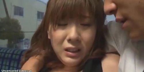 Japanese busty secretary fucks stranger on bus (Yuma Asami, Asami Yuma)