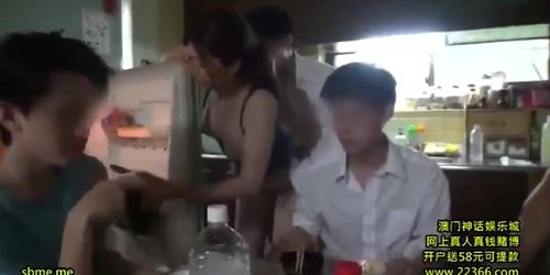 Lactating Japanese hot asf maid leaks milk and fucks lucky guys whilst she on duty omg!