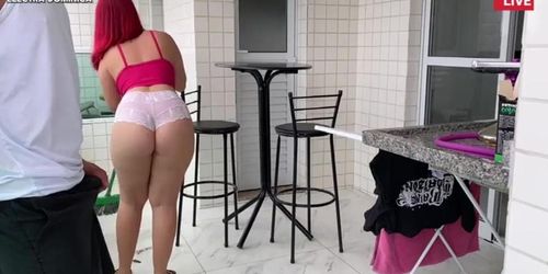 I hired this latina maid and her juicy ass drove me wild - peeping tom s dream