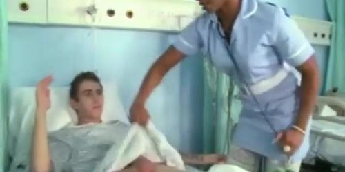 Sexy black nurse sucks & fucks sex addict DannyD's big-dick in hospital