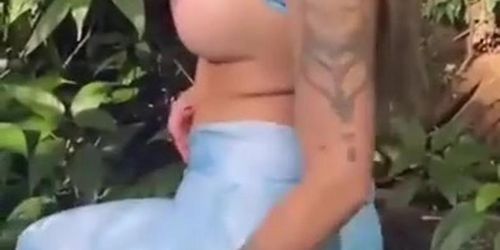 Fucking My Busty Gf In The Nature