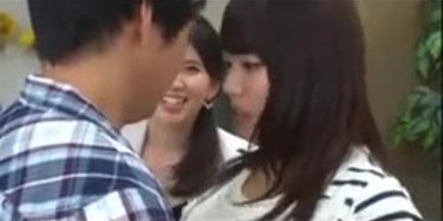 Cute Japanese Office Softcore Kissing Party Part I
