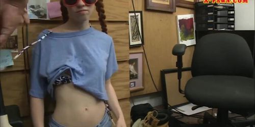 Petite Redhead Teen Nailed By Pawn Dude At The Pawnshop