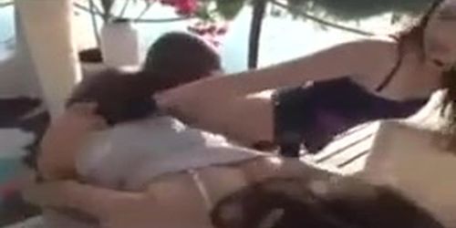 crazy old man fucks two Hungarians