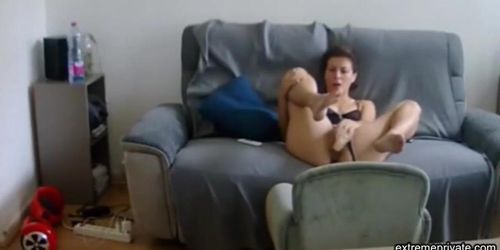 Stepdaughter pleasuring herself hidden camera