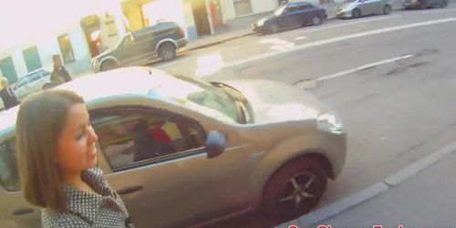 Pulled euro POV pussyfucked from behind