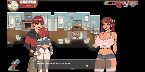 Scary Milk Hentai Game: Episode 19 - Library Handjob with Nerdy Girl