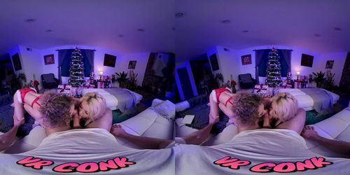 VR Conk Threesome Is My Christmas Secret Wish VR Porn