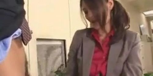 Woman Boss Sexes Her Inferior Male Employee (Risa Murakami)