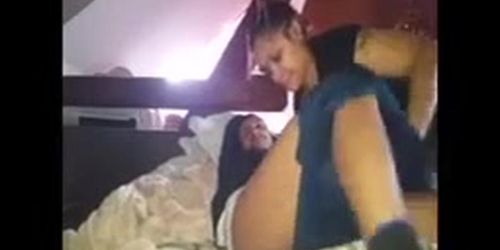 chubby latina interrupted during sex