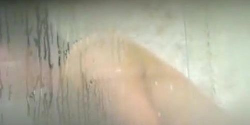 Pussy, boobs and ass nude on the hidden shower camera