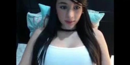 amazing colombiana in the webcam