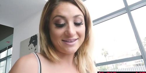 Step bro stuff his dick to Chloe Lanes mouth (Amie Boo)