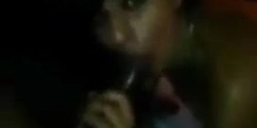 Muslim slut sucking black dick