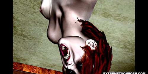 3D Vampire Vixen Riding A Horny Stud'S Rough Cock