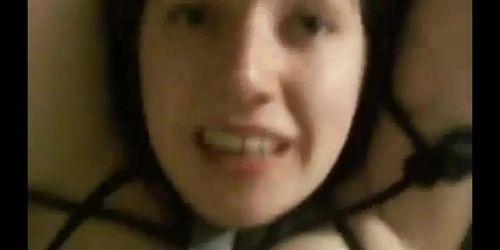 Ridiculously Skinny Girl Goes Crazy For Her Ass With Hot Cum