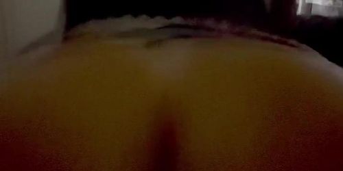 Big Butt Latina reverse cowgirl