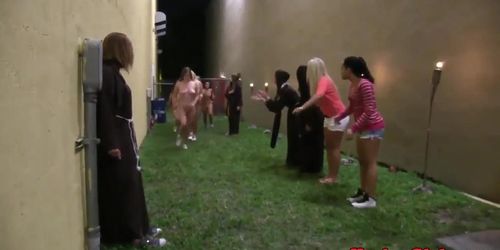 Humiliated les teen queened during hazing