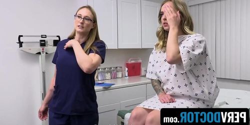 Busty Patient Gets Fertility Test In The Doctors Office - Perv Doctor